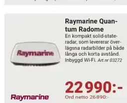 Erlandsons Brygga Raymarine Quan- tum Radome erbjuda