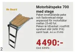 Erlandsons Brygga Motorbåtspeke 700 med stege erbjuda