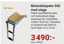 Erlandsons Brygga Motorbåtspeke 500 med stege erbjuda