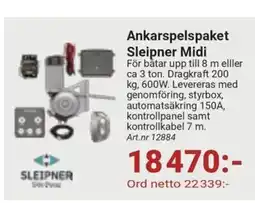 Erlandsons Brygga Ankarspelspaket Sleipner Midi erbjuda