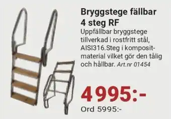 Erlandsons Brygga Bryggstege fällbar 4 steg RF erbjuda