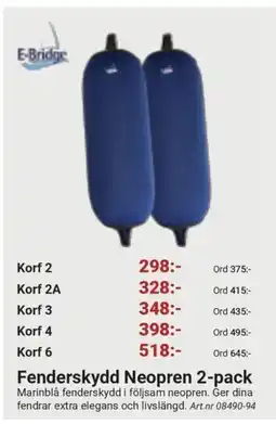 Erlandsons Brygga Fenderskydd Neopren 2-pack erbjuda