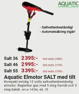 Erlandsons Brygga Aquatic Elmotor SALT med tilt erbjuda