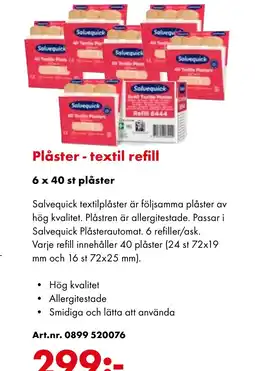 Würth Plåster - textil refill erbjuda
