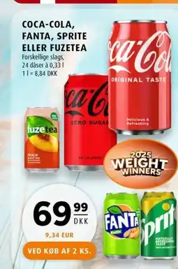 Scandinavian Park COCA-COLA, FANTA, SPRITE ELLER FUZETEA erbjuda