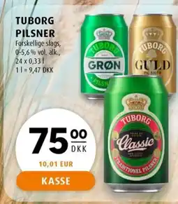 Scandinavian Park TUBORG PILSNER Forskellige slags, erbjuda