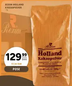 Scandinavian Park REXIM HOLLAND KAKAOPULVER erbjuda