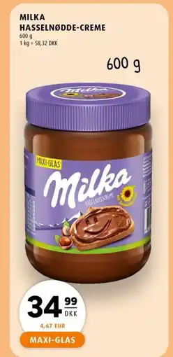 Scandinavian Park MILKA HASSELNØDDE-CREME erbjuda