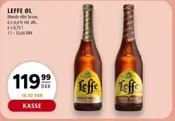 Scandinavian Park LEFFE ØL Blonde eller brune, 6,5-6,6% vol. alk., erbjuda