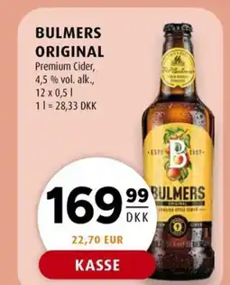 Scandinavian Park BULMERS ORIGINAL Premium Cider, 4,5 % vol. alk., erbjuda