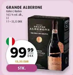 Scandinavian Park Grande alberone italien | rødvin erbjuda