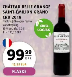 Scandinavian Park CHÂTEAU BELLE GRANGE SAINT-ÉMILION GRAND CRU 2018 erbjuda