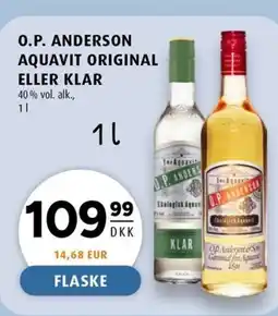Scandinavian Park O.P. ANDERSON AQUAVIT ORIGINAL ELLER KLAR erbjuda