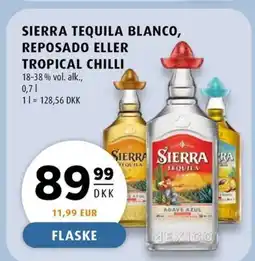 Scandinavian Park Sierra tequila blanco, reposado eller tropical chilli erbjuda