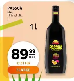 Scandinavian Park PASSOÃ Likør, erbjuda