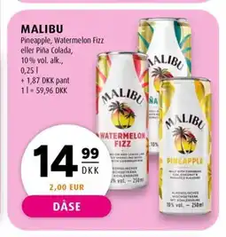 Scandinavian Park MALIBU Pineapple, Watermelon Fizz eller Piña Colada, erbjuda
