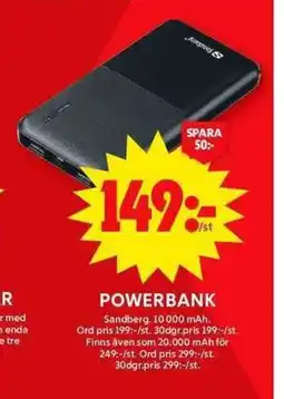ICA Maxi POWERBANK erbjuda