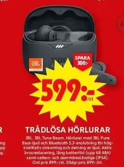ICA Maxi TRÅDLÖSA HÖRLURAR erbjuda