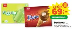 Stora Coop Glass flerpack, Medlemspris erbjuda