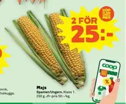 Stora Coop Majs, SEK 25 erbjuda