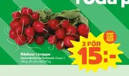 Stora Coop Rädisor i knippe, SEK 15 erbjuda