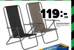Stora Coop Brassestol/campingstol, SEK 119 erbjuda