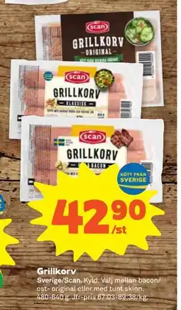 Stora Coop Grillkorv, SEK 42.9 erbjuda