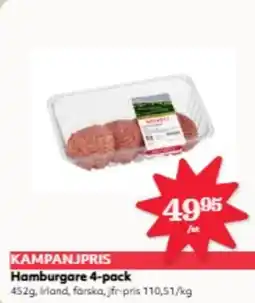 Hemköp Hamburgare 4-pack erbjuda