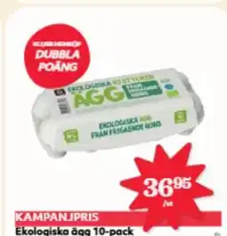 Hemköp Ekologiska ägg 10-pack erbjuda