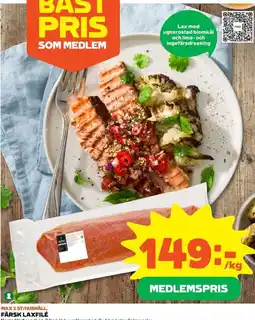 Coop Daglivs Farsk Laxfile erbjuda