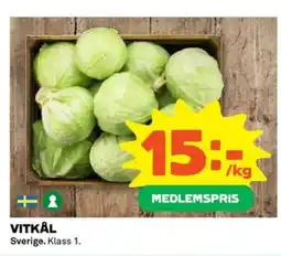 Coop Daglivs Vitkål erbjuda