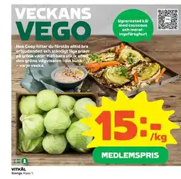 Coop Daglivs VITKÅL Sverige. Klass 1. erbjuda