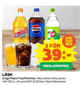 Coop Daglivs LÄSK erbjuda