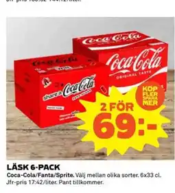 Coop Daglivs LÄSK 6-PACK erbjuda