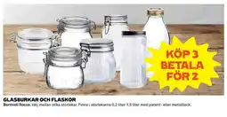 Coop Daglivs GLASBURKAR OCH FLASKOR erbjuda