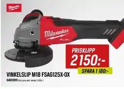 Swedol VINKELSLIP M18 FSAG125X-OX erbjuda