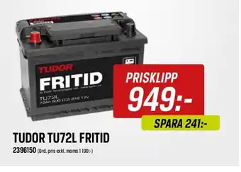 Swedol TUDOR TU72L FRITID erbjuda