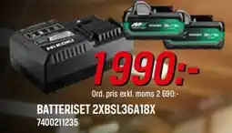 Swedol BATTERISET 2XBSL36A18X erbjuda