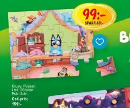 Leklust Bluey. Pussel. I trä. 20 bitar. Från 3 år. erbjuda