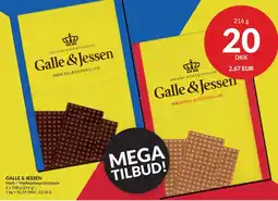 Nielsen Discount GALLE & JESSEN Mørk-/ Mælkepålægschokolade erbjuda