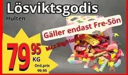 Supergrossen Lösviktsgodis, SEK 79.95 erbjuda