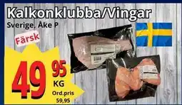 Supergrossen Kalkonklubba/Vingar, SEK 49.95 erbjuda