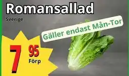 Supergrossen Romansallad, SEK 7.95 erbjuda
