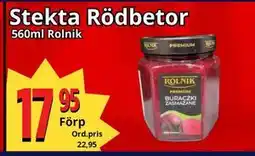 Supergrossen Stekta Rödbetor, SEK 17.95 erbjuda