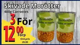 Supergrossen Skivade Morötter, SEK 12 erbjuda