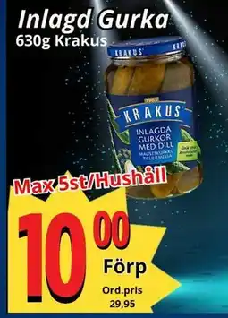 Supergrossen Inlagd Gurka, Medlemspris erbjuda