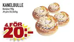 Supergrossen KANELBULLE, SEK 20 erbjuda