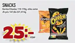Supergrossen SNACKS, SEK 25 erbjuda