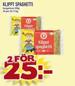 Supergrossen KLIPPT SPAGHETTI, SEK 25 erbjuda