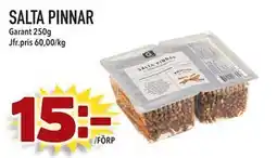 Supergrossen SALTA PINNAR, SEK 15 erbjuda